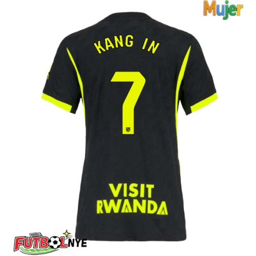 Camiseta Atletico Madrid Lee Kang-in #7 Visitante Equipación para mujer 2026-27 manga corta